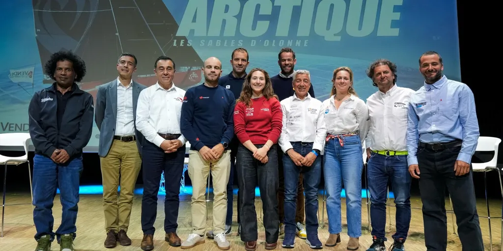 Les skippers réunis à trois semaines du départ