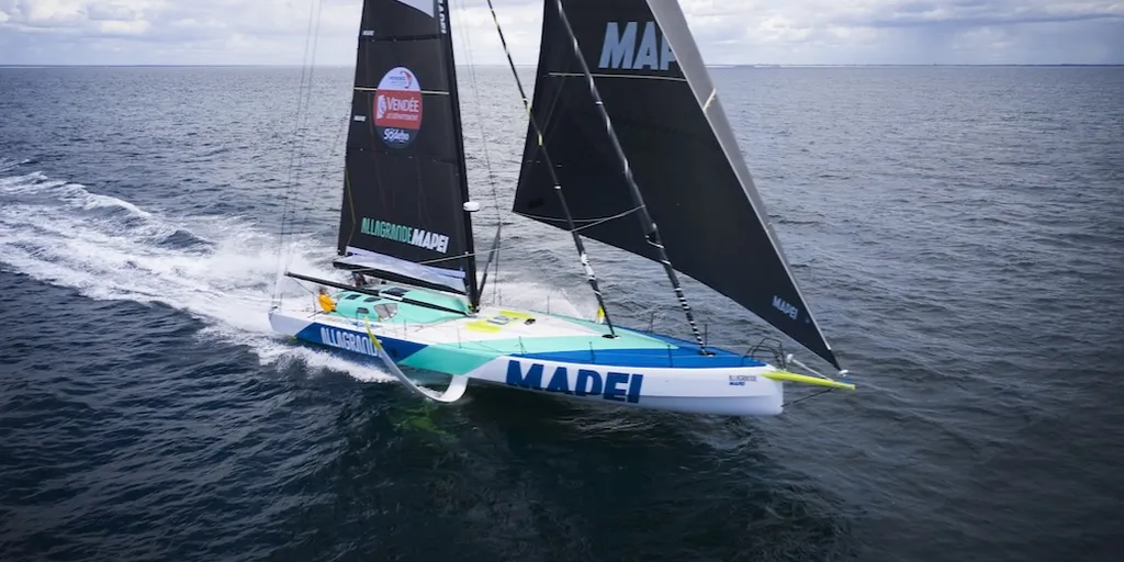 À bord d'Allagrande Mapei. 