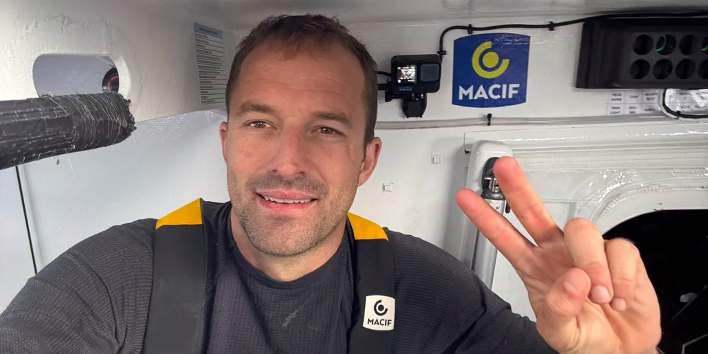 Sam Goodchild à bord de MACIF Santé Prévoyance