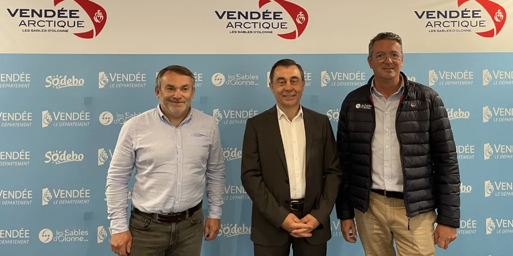 Francis Le Goff, Alain Leboeuf et Yannick Moreau ont présenté l'édition 2022 de la Vendée Arctique