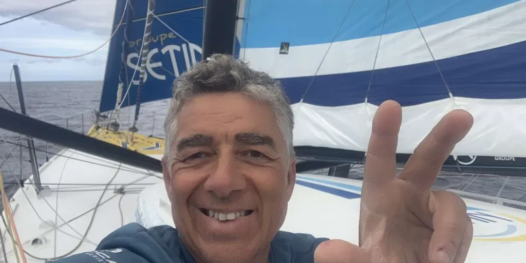 Manuel Cousin à bord de Groupe Sétin