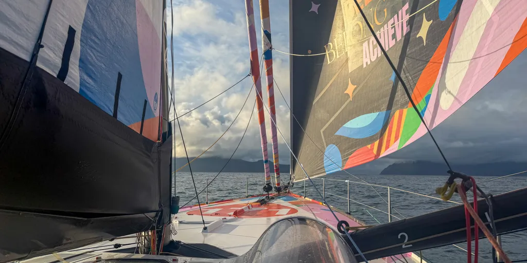 Atmosphere offshore Feroe Islands aboard the Imoca 11TH Hour Racing, skippered by Francesca Clapcich during the Vendée Arctique 2026 - at sea on 10/06/2026
