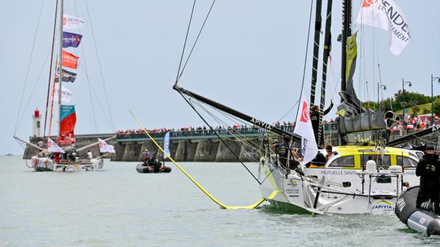 Départ ponton - descente du chenal des Sables d'Olonne