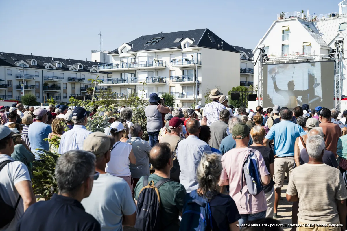 L'hommage à Charlie Dalin par Alain Leboeuf, Président du département de la Vendée