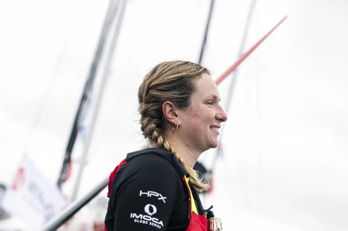 Le 16 juin, aux Sables-d'Olonne, arrivée aux pontons d'Éloïde Bonafous, skipper de l'Association Petits Princes - Quéguiner, quatrième de la Vendée Arctique Race.Eloi Stichelbaut - polaRYSE / Nefsea, Elodie Guillouet - polaRYSE / Nefsea
©SAEM Vendée, À usage rédactionnel uniquement