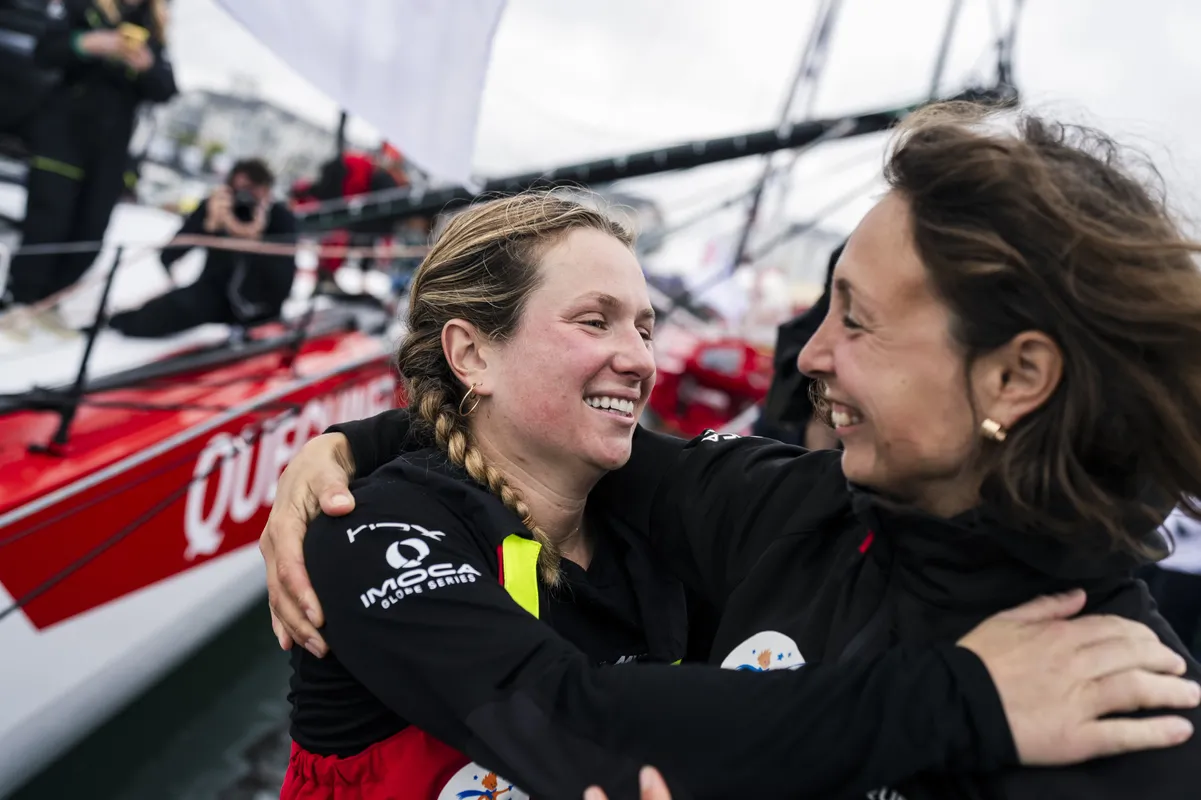 Le 16 juin, aux Sables-d'Olonne, arrivée aux pontons d'Éloïde Bonafous, skipper de l'Association Petits Princes - Quéguiner, quatrième de la Vendée Arctique Race.Eloi Stichelbaut - polaRYSE / Nefsea, Elodie Guillouet - polaRYSE / Nefsea
©SAEM Vendée, À usage rédactionnel uniquement