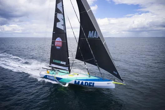 À bord d'Allagrande Mapei. 