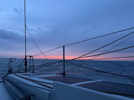 Atmosphere aboard the Imoca 11TH Hour Racing, skippered by Francesca Clapcich during the Vendée Arctique 2026 - at sea on 08/06/2026