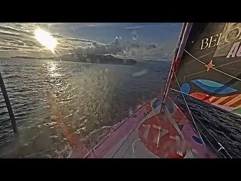 Soleil de minuit à bord 11th Hour Racing