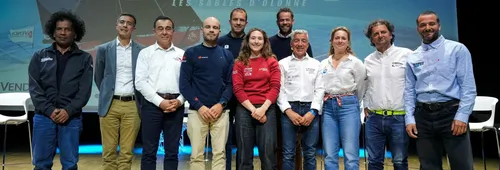 Les skippers réunis à trois semaines du départ