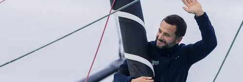 Ambrogio Beccaria lors de l'arrivée. 