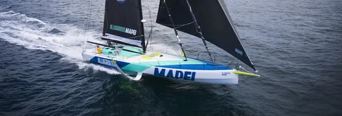 À bord d'Allagrande Mapei. 