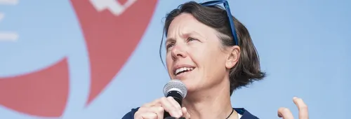 Francesca Clapcich, skipper de l'IMOCA 11th Hour Racing 