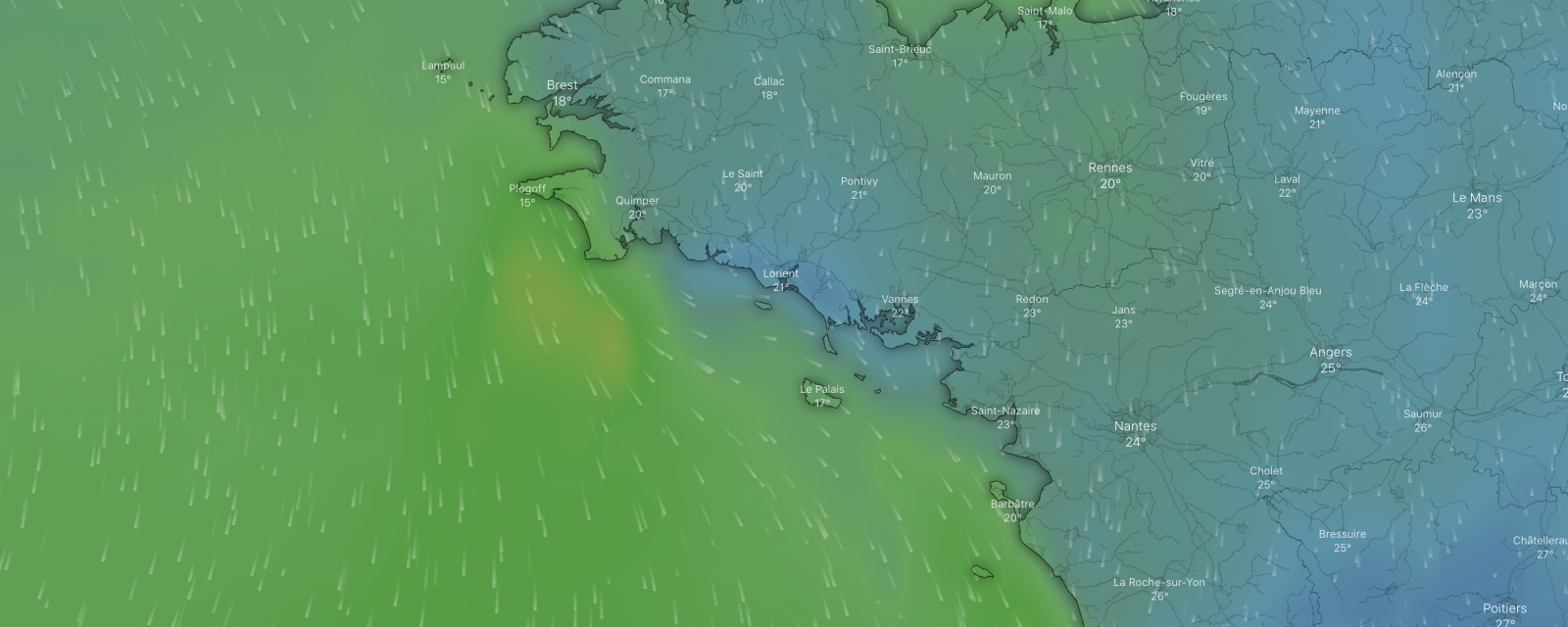 situation météo dimanche 12 juin à 17h